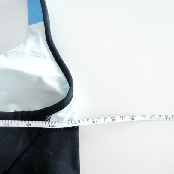 Lululemon Athletica Women Racerback Cardio Kick Tank Top Blue Black Size 6 - Picture 4 of 5